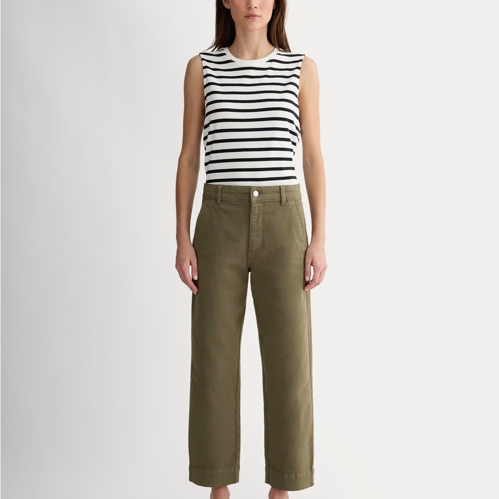 Everlane Women's Straight Leg Jeans in Olive